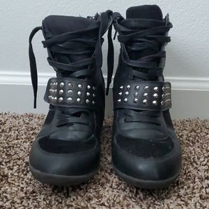 Bakers Spiked Wedges Shoes